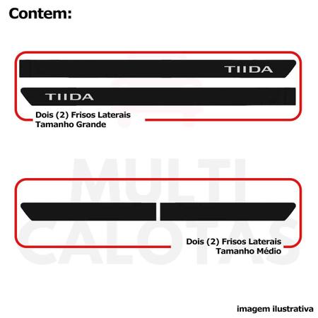 Imagem de Friso Lateral Injetado Tiida Com Nome Base Estoque