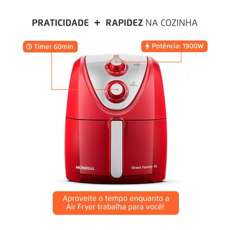 Imagem de Fritadeira Air Fryer 5 Litros AFN-50-RI Mondial