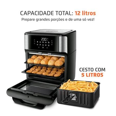 Imagem de Fritadeira Air Fryer Mondial Forno Oven 12l Afo-12l-bi  110V