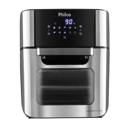 Imagem de Fritadeira Air Fryer Philco Oven PFR2200P 2 em 1, 12 Litros, 1800W, Preto