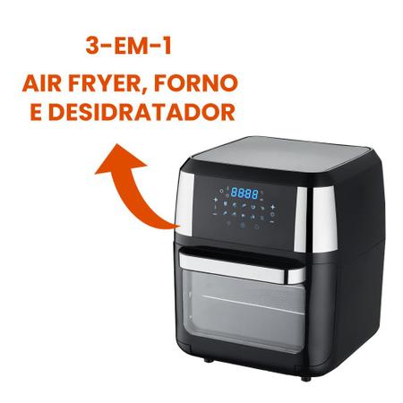 Fritadeira Eletrica Air Fryer sem Óleo Tronos 3 Litros com Timer 220v