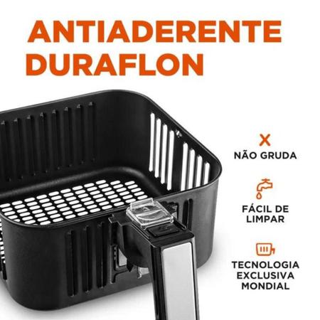 Imagem de Fritadeira Elétrica Air Fryer Mondial 4 Litros AFN-40-BFS Preta 