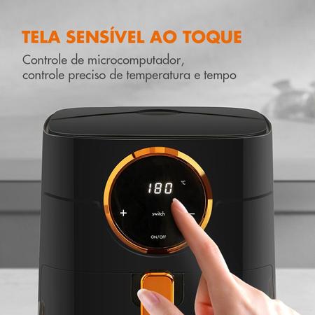 Gaabor Fritadeira Elétrica Air Fryer 4L 1450W Analógica Visor Transparente  Tecnologia Cyclone 360 127v : : Cozinha