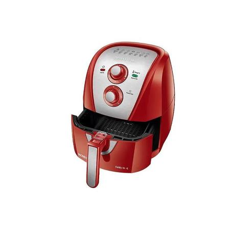 Imagem de Fritadeira Elétrica Mondial Air Fryer Family Inox 1500W 4L Vermelho