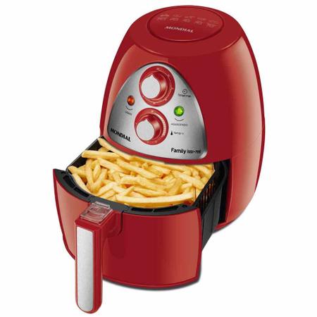 Imagem de Fritadeira elétrica sem óleo Air Fryer 4L 1500W Ar Family Inox Red - AF-14-4L - Mondial