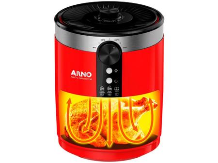 Imagem de Fritadeira Elétrica sem Óleo/Air Fryer Arno  - Moderna Vermelha 3,5L com Timer