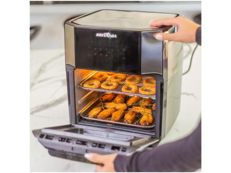 Imagem de Fritadeira Elétrica sem Óleo/Air Fryer Britânia   - Oven BFR2100 Preta 12L com Timer