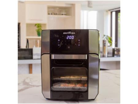 Imagem de Fritadeira Elétrica sem Óleo/Air Fryer Britânia   - Oven BFR2100 Preta 12L com Timer