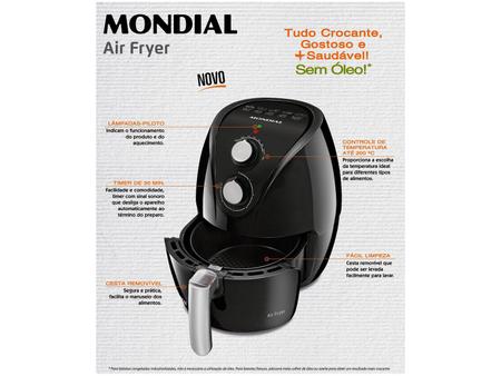 Imagem de Fritadeira Elétrica Sem Óleo/Air Fryer Mondial