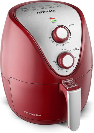 Imagem de Fritadeira Elétrica Sem Óleo Air Fryer Mondial AF-32-RI 3,5L - Vermelha/Inox 110v