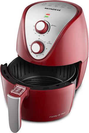 Imagem de Fritadeira Elétrica Sem Óleo Air Fryer Mondial AF-32-RI 3,5L - Vermelha/Inox 110v