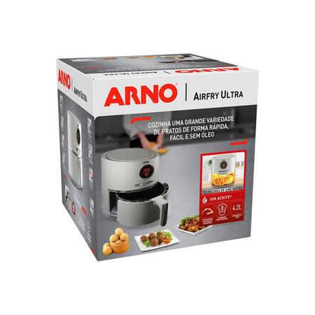 Imagem de Fritadeira Elétrica sem Óleo Arno Airfry Ultra 4,2L com Cesto Removível 1.620W Branco