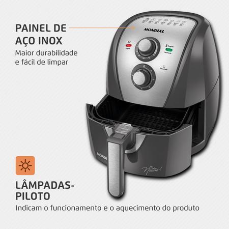 Imagem de Fritadeira Sem Óleo Air Fryer 4L  By Netão, Mondial- AFN-NT-01