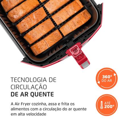 Fritadeira Sem Óleo Air Fryer 8 Litros AFN-80-BI - Mondial - Fritadeira Sem  Óleo Air Fryer 8 Litros AFN-80-BI - Mondial - Mondial