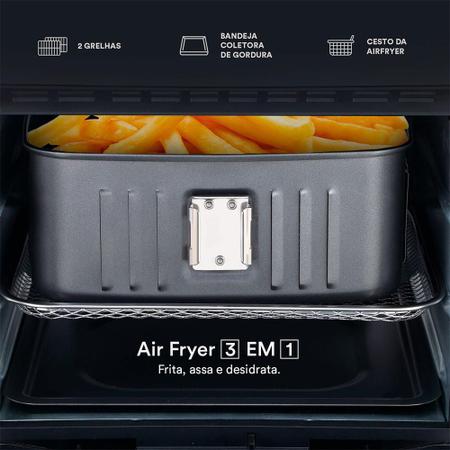 Imagem de Fritadeira Sem Óleo Air Fryer EOS Premium 12L Digital Touch Inox EAF12I 220V