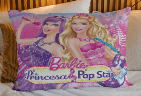 Tecido Princesa Barbie Pop Star Estampado 70 cm X 30 cm.