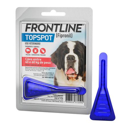 Imagem de Frontline Topspot Antipulgas E Carrapatos Cães 40 A 60kg