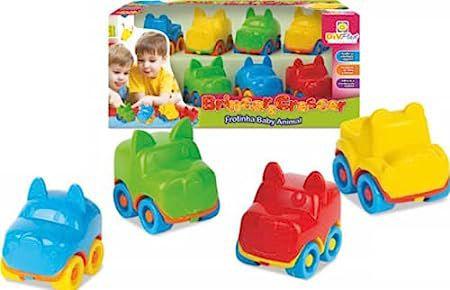 Pista Baby Animal com 2 Carrinhos - Brincar & Crescer - DIVPLAST - Lojas Rao