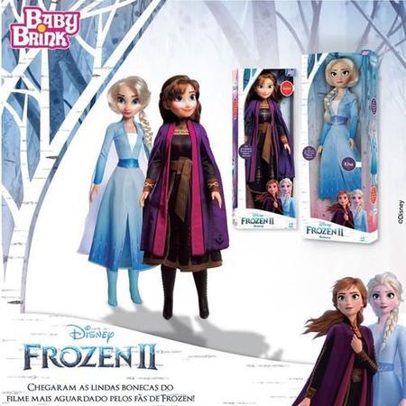 Kit 2 Bonecas Frozen Anna e Elsa de 55cm Articuladas Original Rosita - Baby  Brink - Bonecas - Magazine Luiza