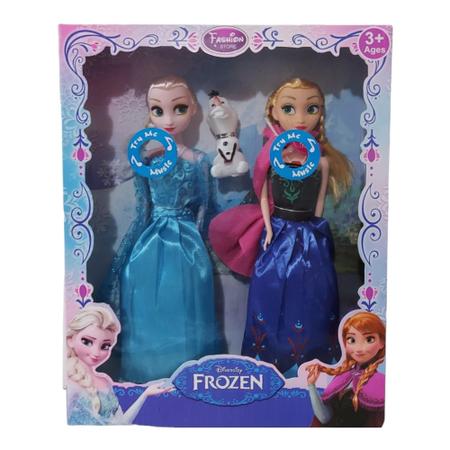 Imagem de Frozen musical boneca kit com 2