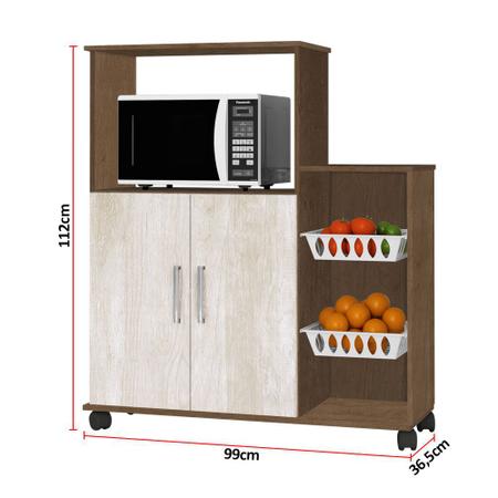 Imagem de Fruteira Cozinha Armario Escócia 2 Portas 2 Cestos