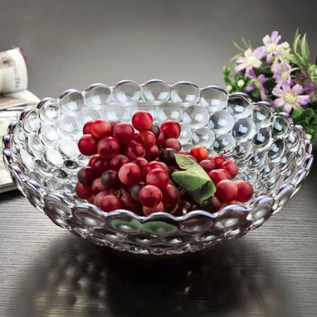 Imagem de Fruteira Saladeira de vidro Cozinha Decorativo 28,5 x 28,5CM