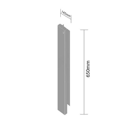 Fueiro De Canto Largo Inferior Direito 650x145 Mm Carreta - Fado Implementos Imagem de Fueiro De Canto Largo Inferior Direito 650x145 Mm Carreta