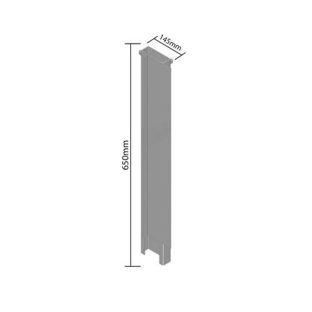 Fueiro De Canto Largo Inferior Esquerdo 650x145 Mm Carreta - Fado Implementos Imagem de Fueiro De Canto Largo Inferior Esquerdo 650x145 Mm Carreta