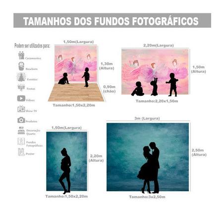Imagem de Fundo Fotográfico Tecido Sublimado Newborn 3D Janela Cortina 1,50x2,20 WFF-105
