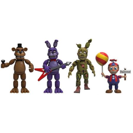 4 Bonecos Fnaf Freddy, Bonnie, Springtrap, Balloon Boy - funko - Bonecos -  Magazine Luiza