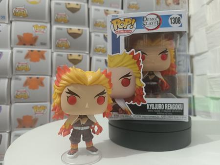 Boneco Funko pop demon slayer kyojuro rengoku 1308 em Promoção na