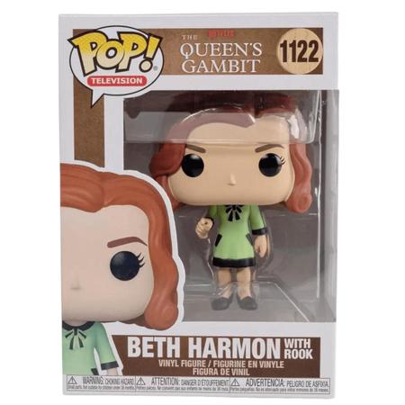 Funko Pop Gambito da Rainha Beth Harmon com Rook 1122 - Funko - Magazine  Luiza