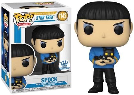 Imagem de Funko POP! Televisão 1142 Série Original Star Trek Spock com Gato - Funko Exclusive
