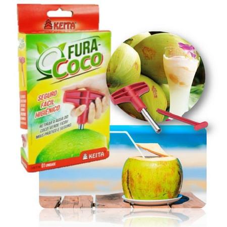 Imagem de Fura Coco Abridor Furador Perfurador Bebida Bar Praia