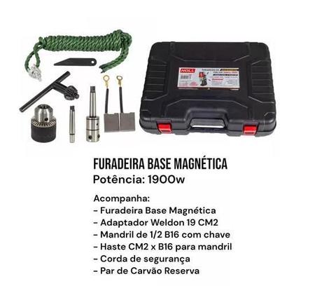 Imagem de Furadeira Base Magnética 1900W Reversível 50mm - Noll