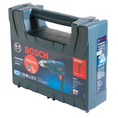 Imagem de Furadeira de Impacto 550W 1/2" Bosch GSB 550 com Maleta e 7 Brocas 127V