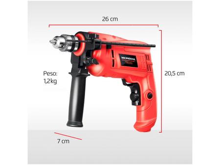 Imagem de Furadeira de Impacto Mondial 650W 2 Velocidades