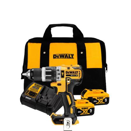 Furadeira Dewalt Dcd796 20v 2 Bateria 5ah Carregador Bolsa