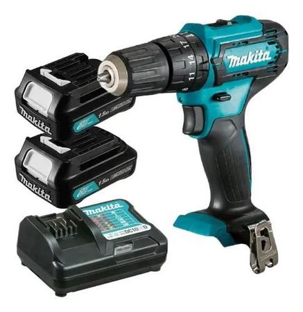 Imagem de Furadeira Parafusadeira 2 Baterias 12v Makita Hp333 Bivolt