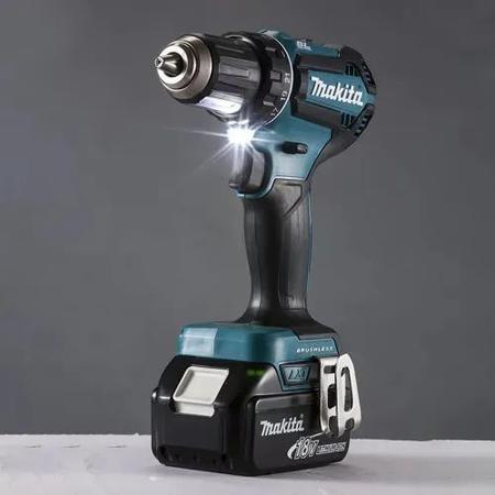 Imagem de Furadeira Parafusadeira A Bateria 18v 5ah Makita Ddf485 C/ Carregador Rápido e Maleta