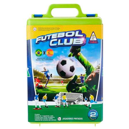 Jogo Futebol Botão Club Brasil x Argentina Original Gulliver