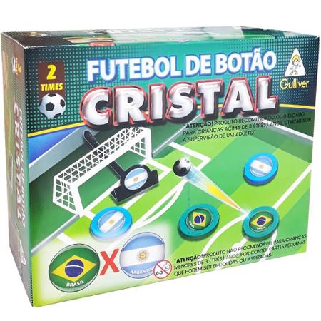 Jogo Futebol de Botão Cristal Brasil x Espanha Gulliver - Salvador
