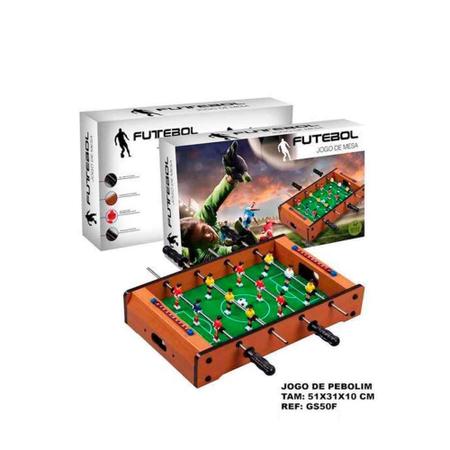 HOMCOM Mesa de pebolim Jogo de futebol de mesa com 22 jogadores incluídos  Tabelas de pontuação Apertos Confortáveis Design compacto 84,5x40x61,2 cm  Cor Madeira e Preto