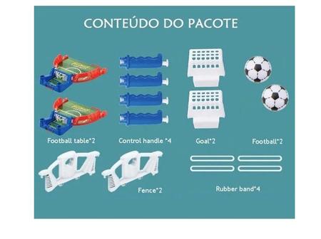 Imagem de Futebol De Mesa Mini Jogo Portátil Brinquedo Infantil Adulto