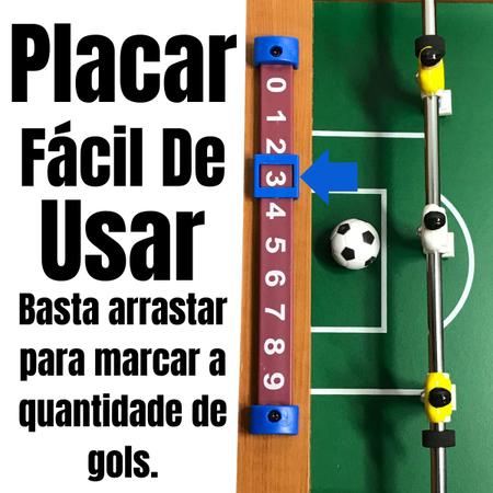 Modelo realista de placar de jogo de futebol de futebol. lista de