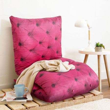 Imagem de Futon Dobrável de Espuma Solteiro Pink - Emcompre