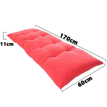 Imagem de Futon Dobrável de Espuma Solteiro Vermelho - Emcompre