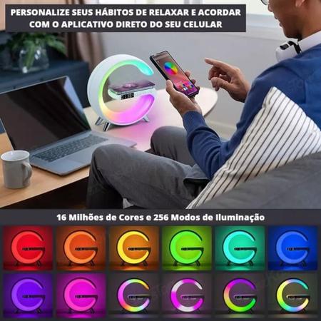 G Speaker Smart Station Luminária Caixa De Som Carregador Relógio  Despertador Mãos Livres Standard