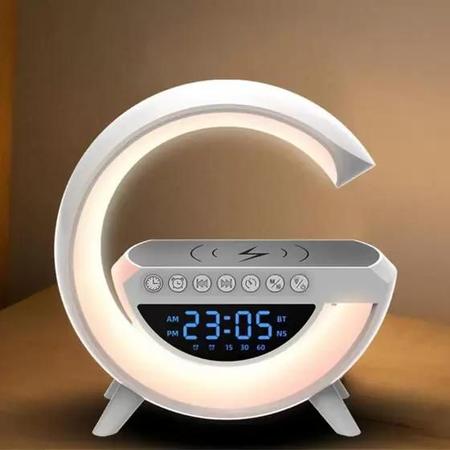 G Speaker Smart Station Luminária Caixa De Som Carregador Relógio  Despertador Mãos Livres Standard