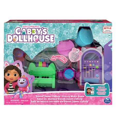 Gabby's Dollhouse, Groovy Music Room Playset with Daniel James